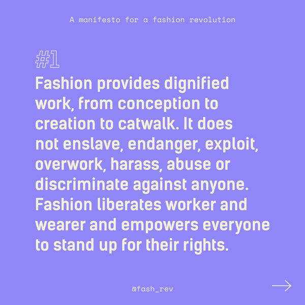 fashion revolution manifesto
