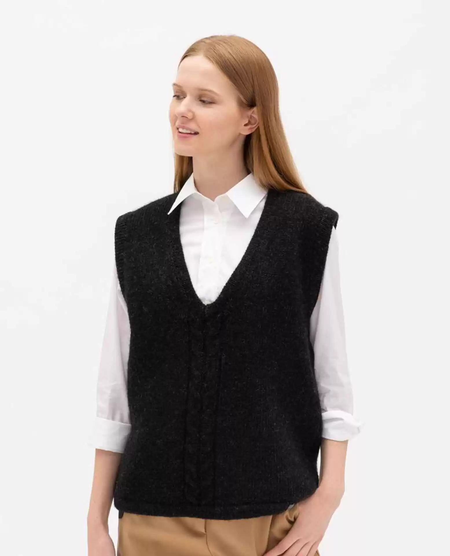 Versatile wool vest