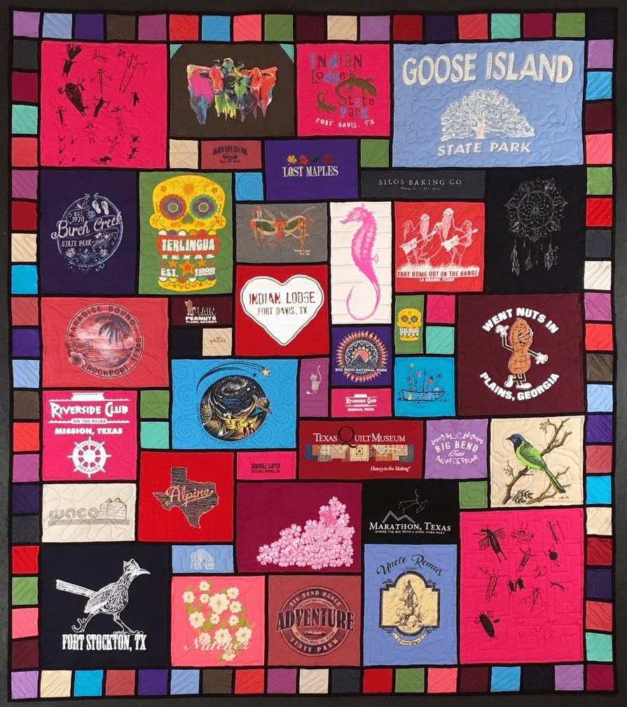Sparkpick features Too Cool T-shirt Quilt's Photographs of T-shirt Quilts