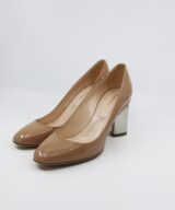 Sparkpick features Nicholas Kirkwood pre-loved nude pumps in sustainable fashion on Poshmark posted by Sparkpick