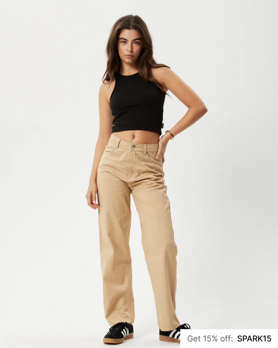 Sparkpick features AFENDS hemp wide leg pants in sustainable fashion