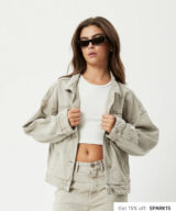 Sparkpick features AFENDS unisex organic cotton denim jacket in sustainable fashion