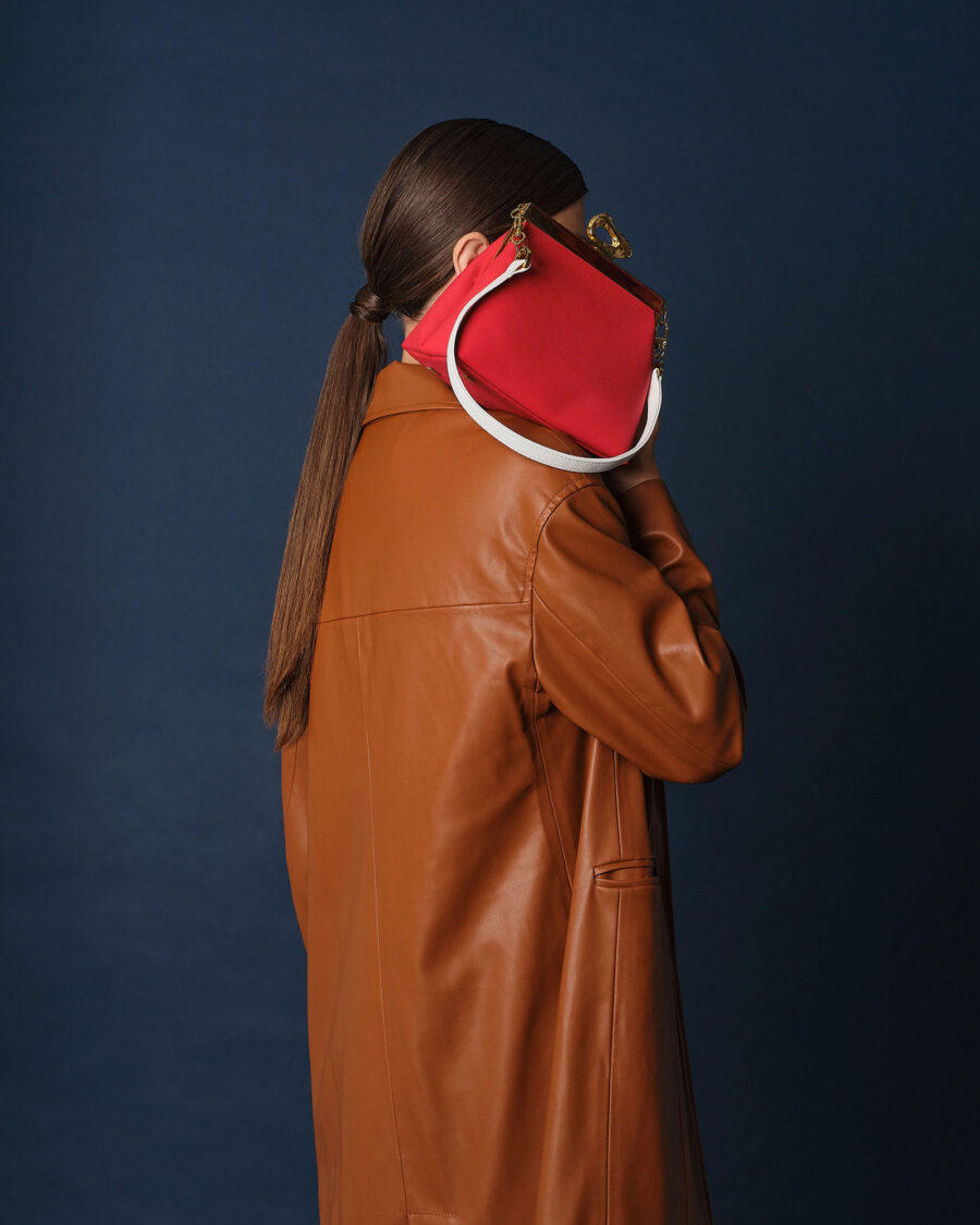 sparkpick features apple leather bag from mashu in sustainable fashion