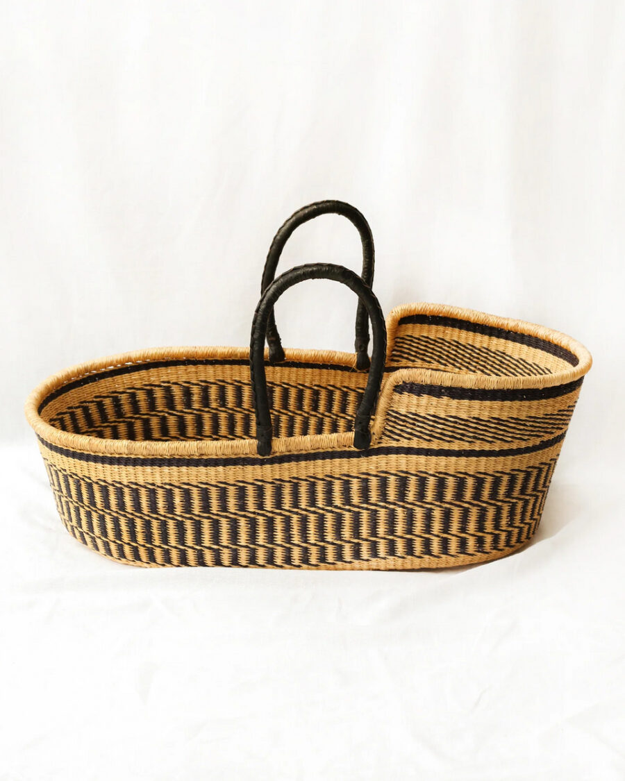 Sparkpick features Beaumont Organic Handwoven moses basket in sustainable fashion
