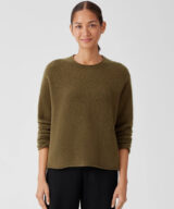 Sparkpick features Eileen Fisher cashmere sweater in sustainable fashion