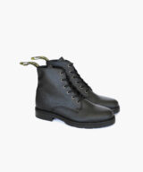 Sparkpick features Good Guys vegan apple leather boots military utilitarian in sustainable fashion