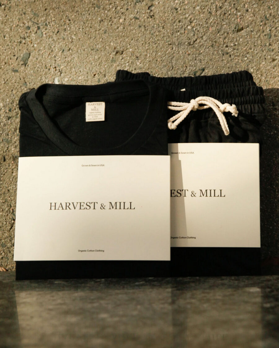 sparkpick features harvest and mill organic cotton set in sustainable fashion
