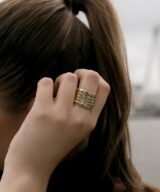 Sparkpick features Jewel Tree London silver stacking ring in sustainable fashion