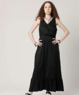 Sparkpick features KOMODO maxi cupro wrap dress in sustainable fashion