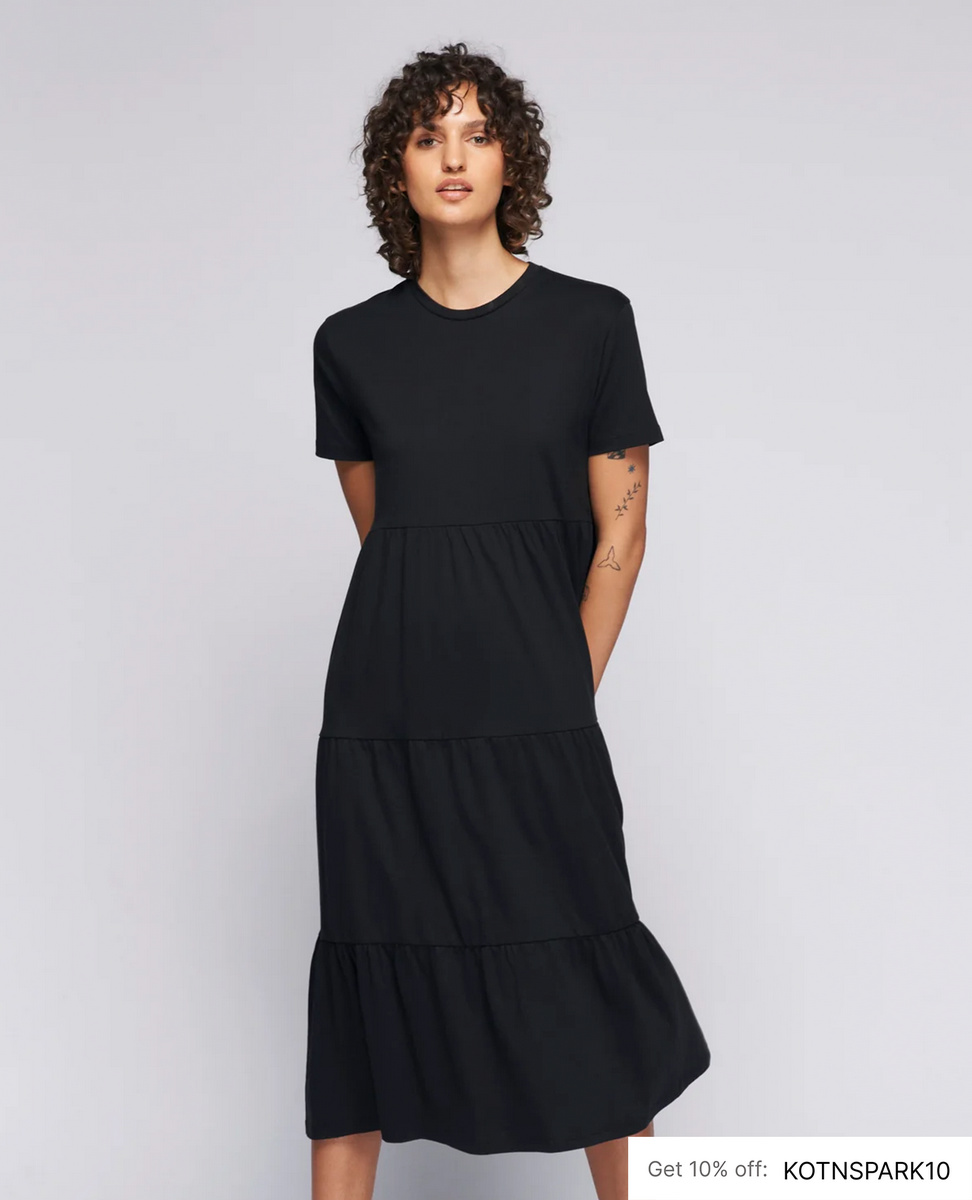 Sparkpick features KOTN Babydoll certified cotton dress in sustainable fashion