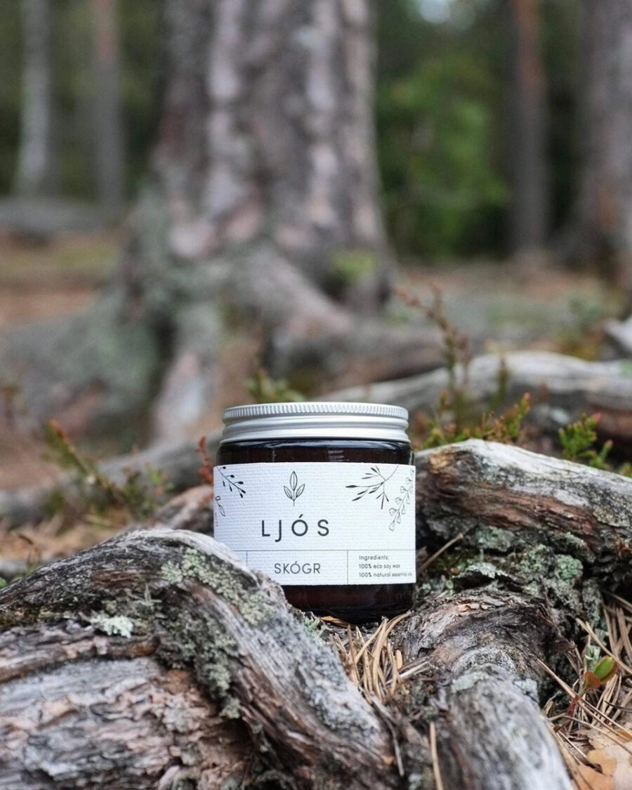 Sparkpick features LjosCandles on Etsy Norway soy wax candle in sustainable fashion