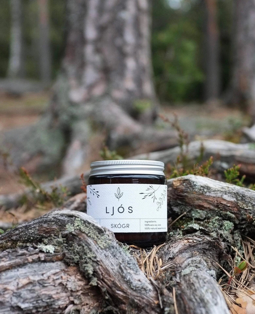 Sparkpick features LjosCandles on Etsy Norway soy wax candle in sustainable fashion