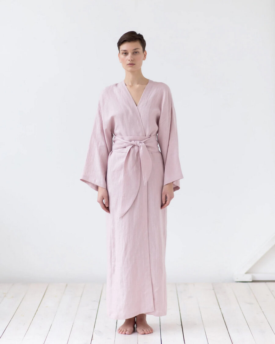 Sparkpick features ManInTheStudio on Etsy Linen bathrobe in sustainable fashion