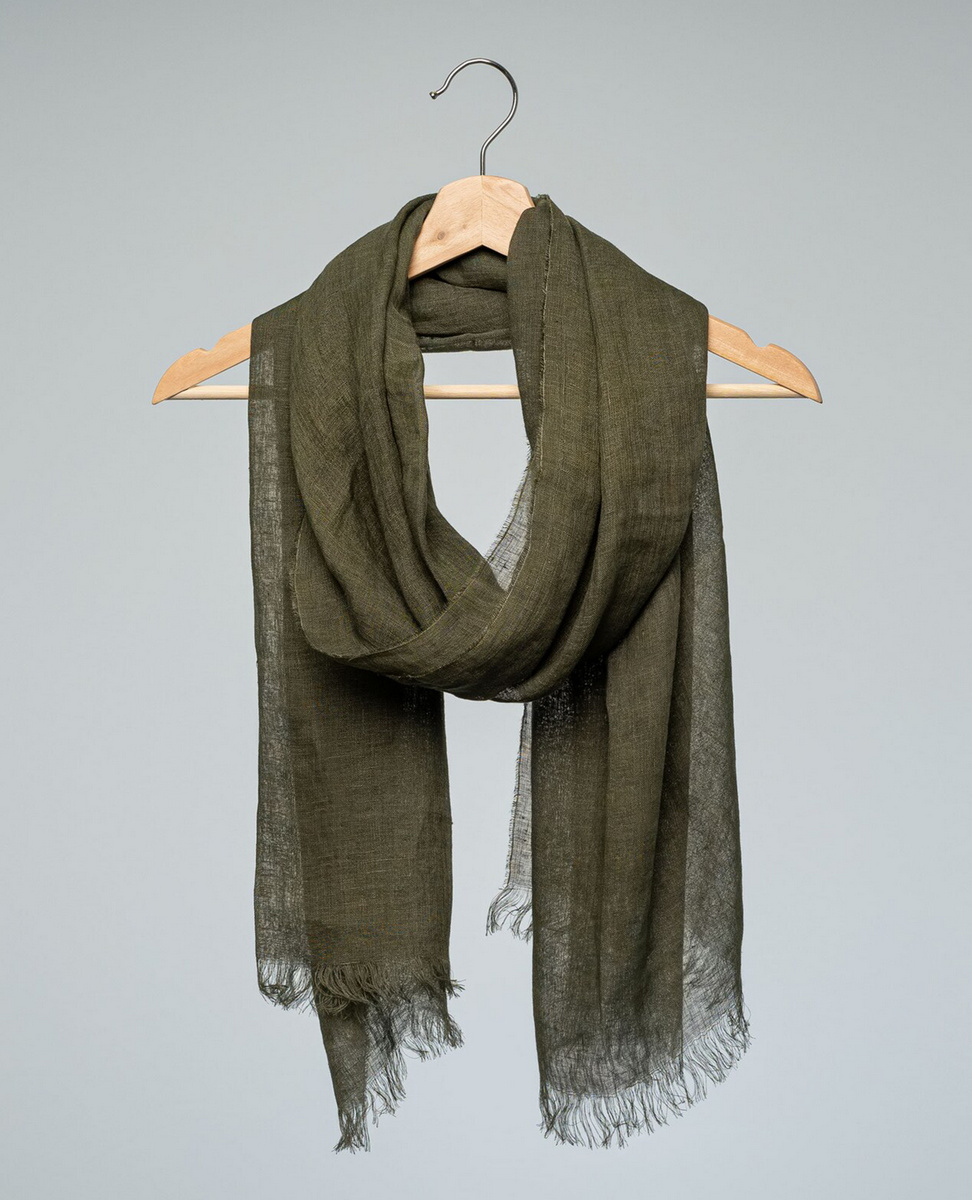 Sparkpick features Menique on Etsy Organic linen scarf in sustainable fashion