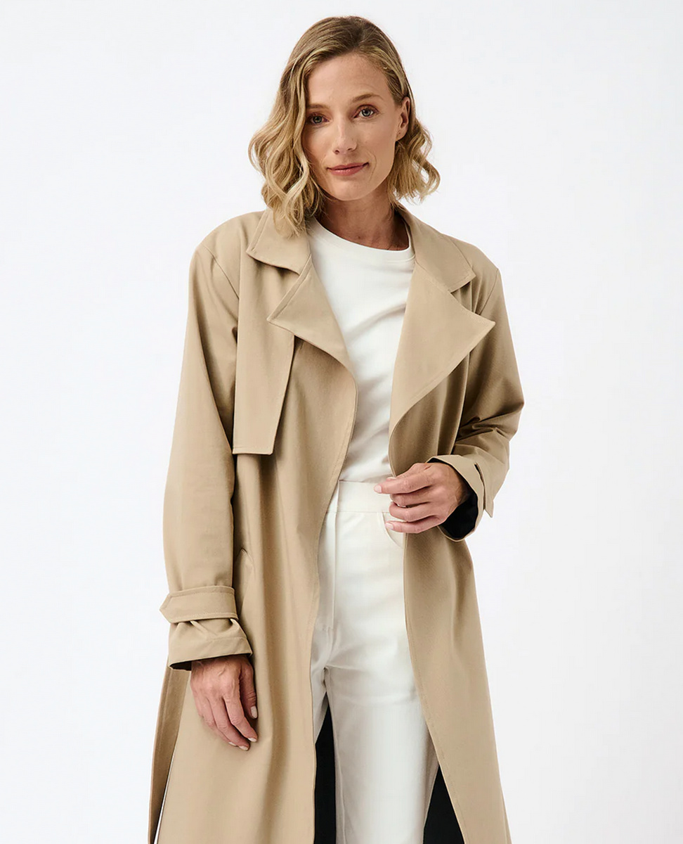 Sparkpick features mila.vert classic trench coat in sustainable fashion