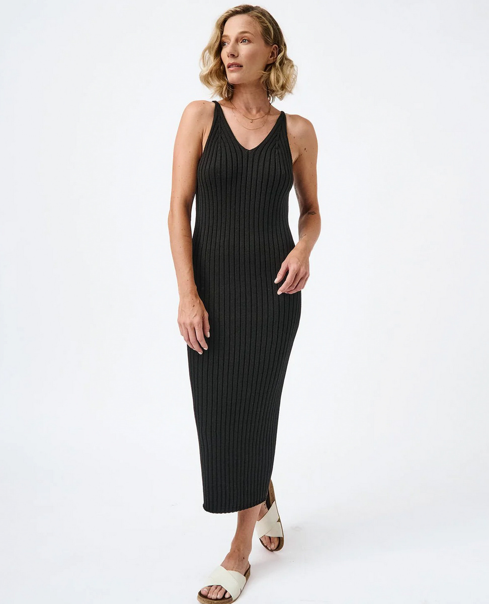 Sparkpick features Mila.Vert Knitted ribbed strap dress  in sustainable fashion