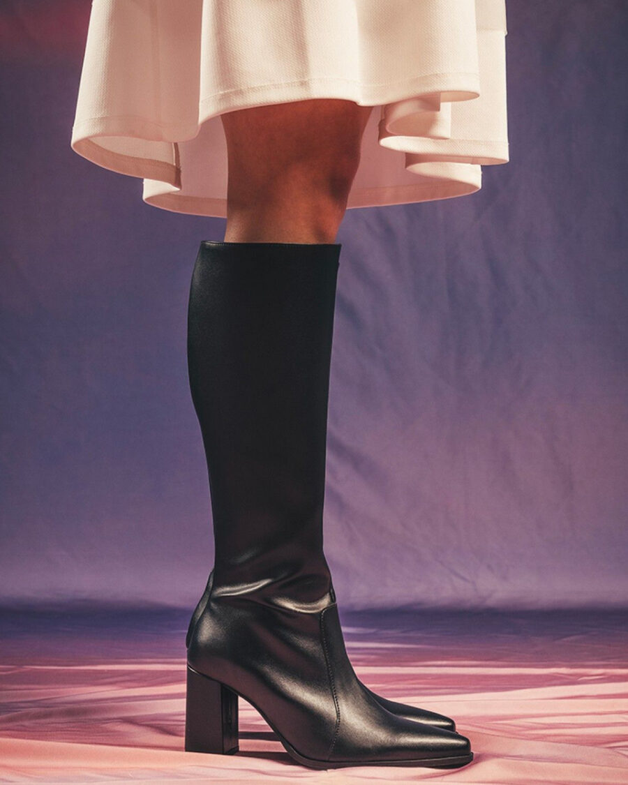 Sparkpick features NAE Vegan Shoes classic tall boots from apple leather in sustainable fashion