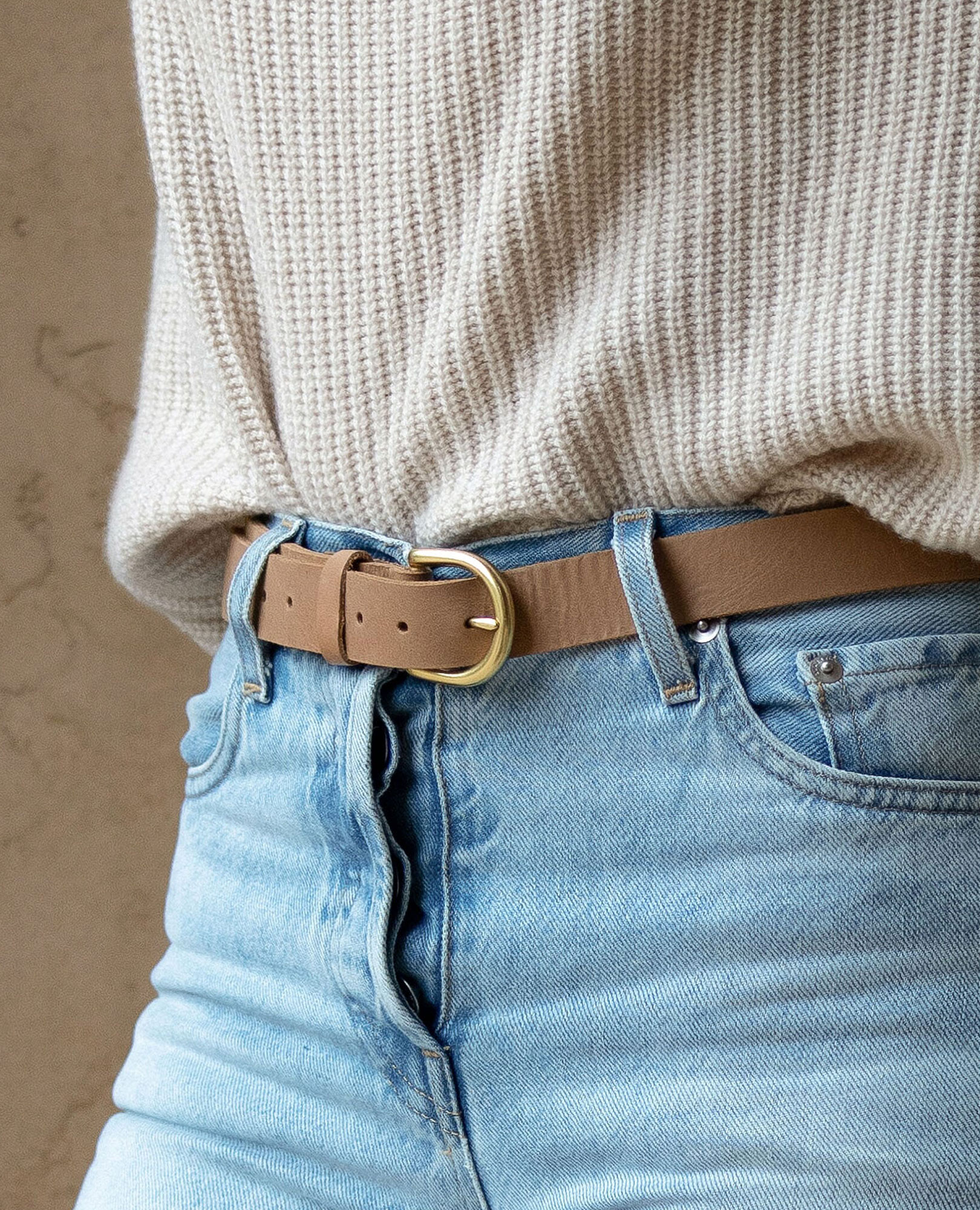 sparkpick features nisolo leather belt in sustainable fashion
