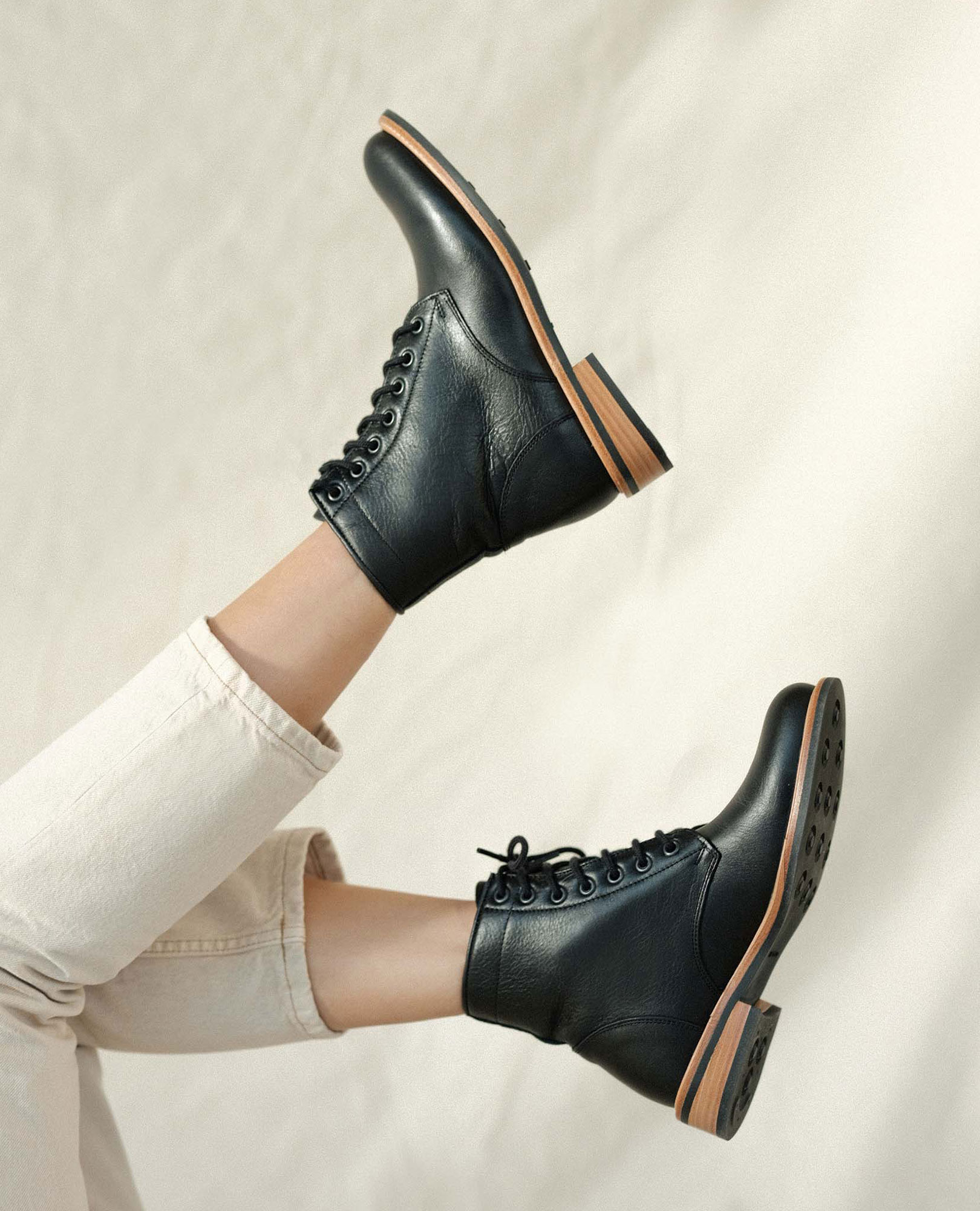 sparkpick features nisolo leather combat boots in sustainable fashion