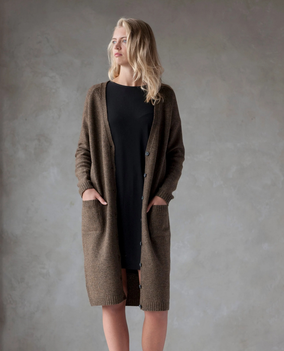 Sparkpick features Etsy PappusStore Long wool sustainable cardigan in sustainable fashion