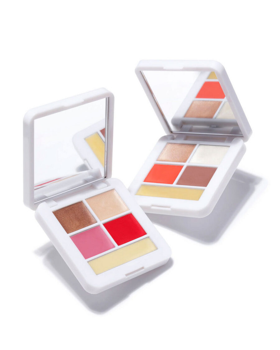 sparkpick features rms beauty luminizer x quad beauty set in sustainable fashion