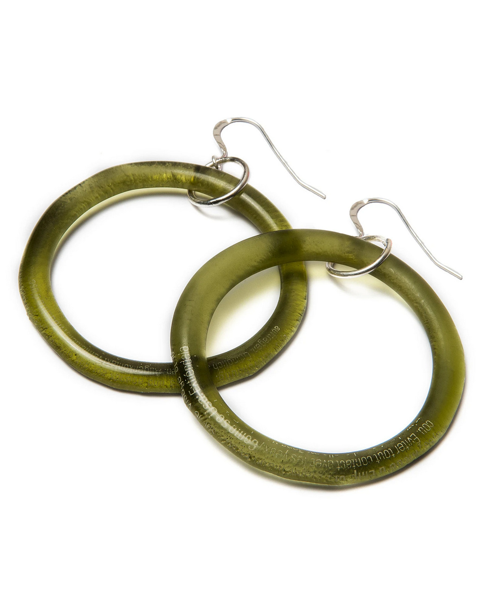 Sparkpick features SmartGlassKP on Etsy Recycled glass earrings in sustainable fashion