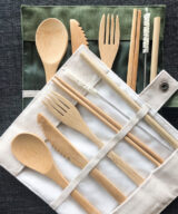 Sparkpick features SmileBoutiquest on Etsy Bamboo cutlery set in sustainable fashion