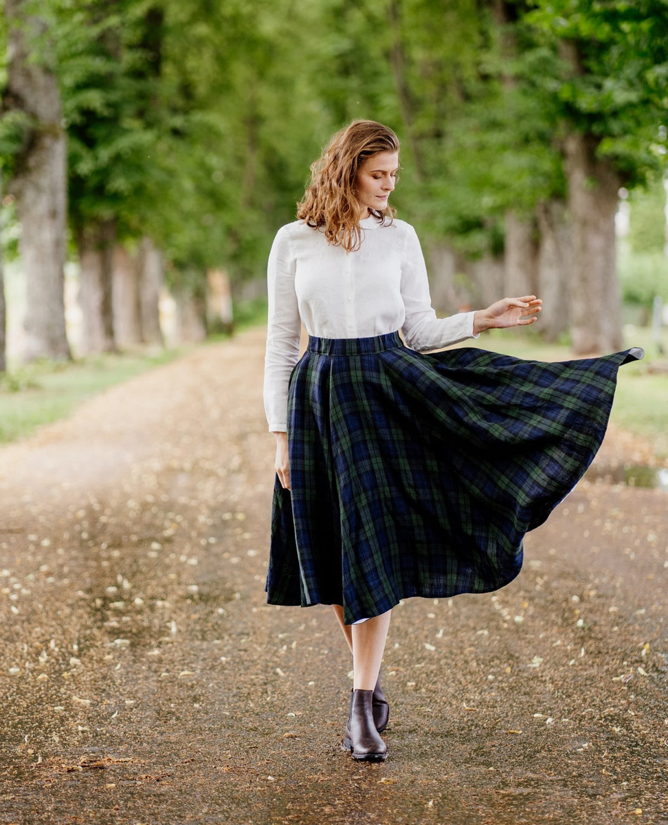 Sparkpick features SondeflorShop on Etsy plaid skirt in sustainable fashion