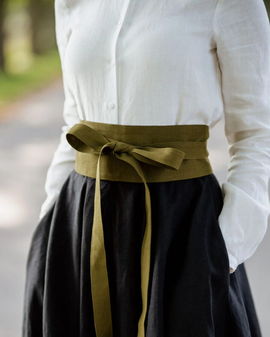 Sparkpick features SondeflorShop on Etsy Vintage linen belt in sustainable fashion