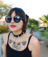 Sparkpick features SPARK + REBEL Unique leather choker casual punk street style in sustainable fashion on Etsy