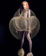 Sparkpick features threeASFOUR on DressX digital futuristic dress in sustainable fashion