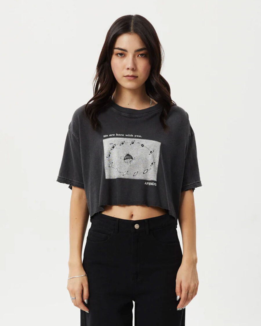 sparkpick features afends hemp print top in sustainable fashion