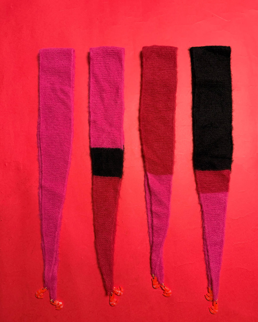 spark and rebel features mini alpaca scarf in eco fashion