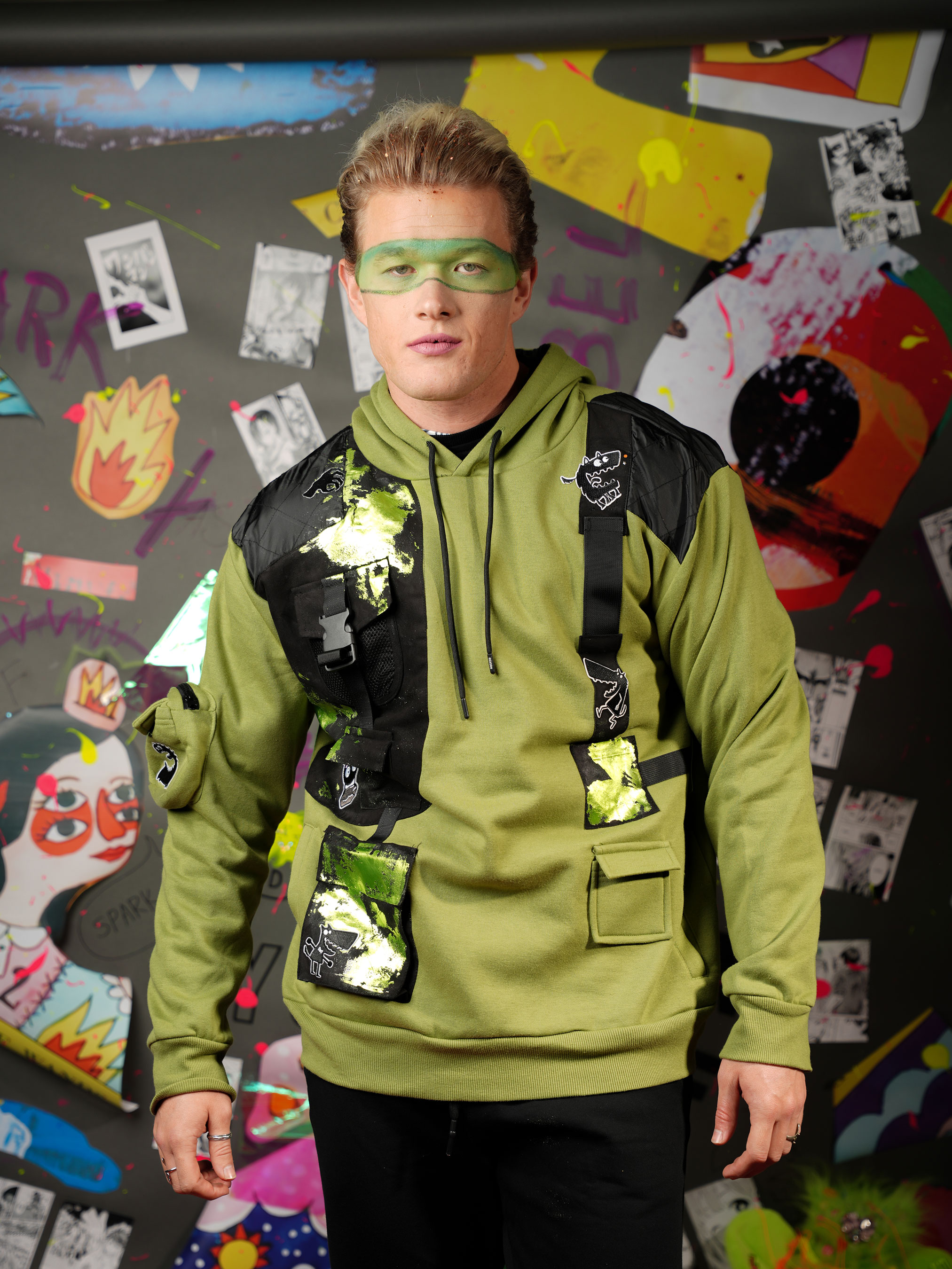 spark and rebel features unique upcycled hoodie in eco fashion