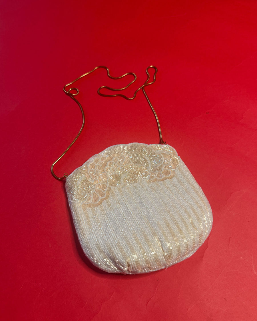 spark and rebel features vintage beaded 1950s clutch bag in eco fashion