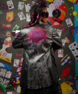 sparkandrebel upcycled purple jacket in eco fashion