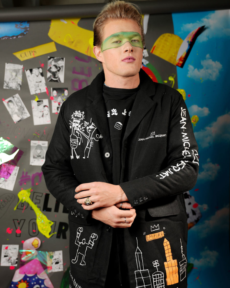 sparkpick feature unisex reason coat print in eco fashion