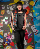 sparkpick features unique scarf with fish in eco fashion