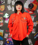 sparkpick features vintage native american blouse red in eco fashion