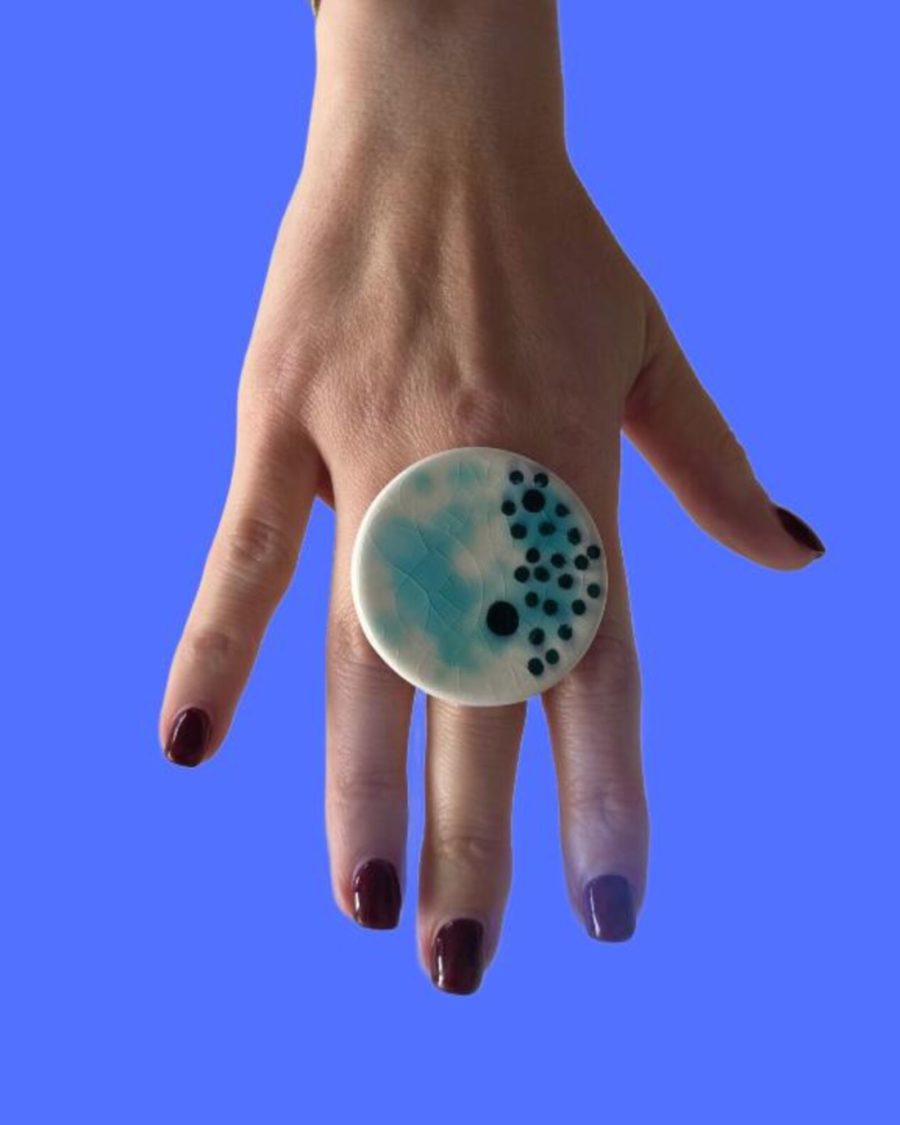 sparkpick features ceramic statement ring on etsy in sustainable fashion