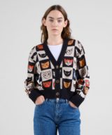 sparkpick features dedicated jacquard knit cardigan in sustainable fashion