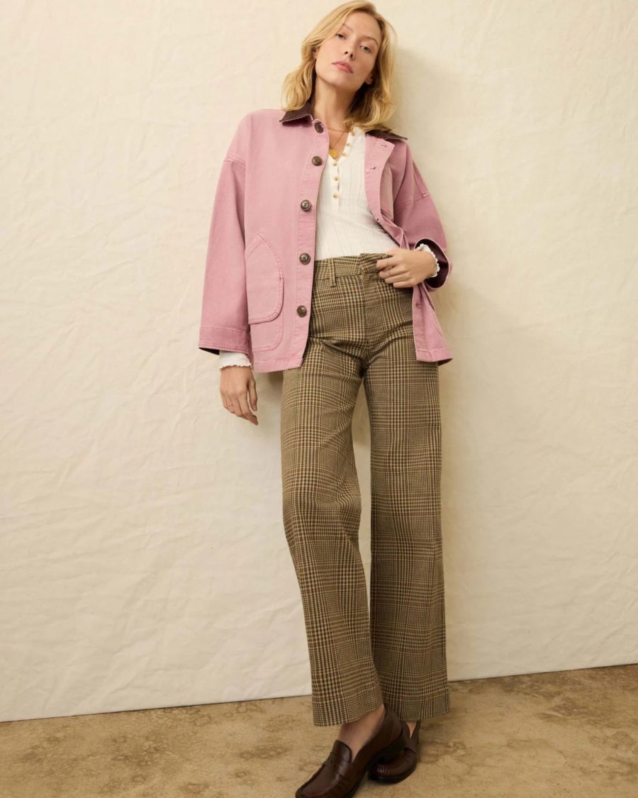 sparkpick features  faherty plaid straight pant in sustainable fashion