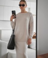 sparkpick features milavert knitted straight skirt in sustainable fashion