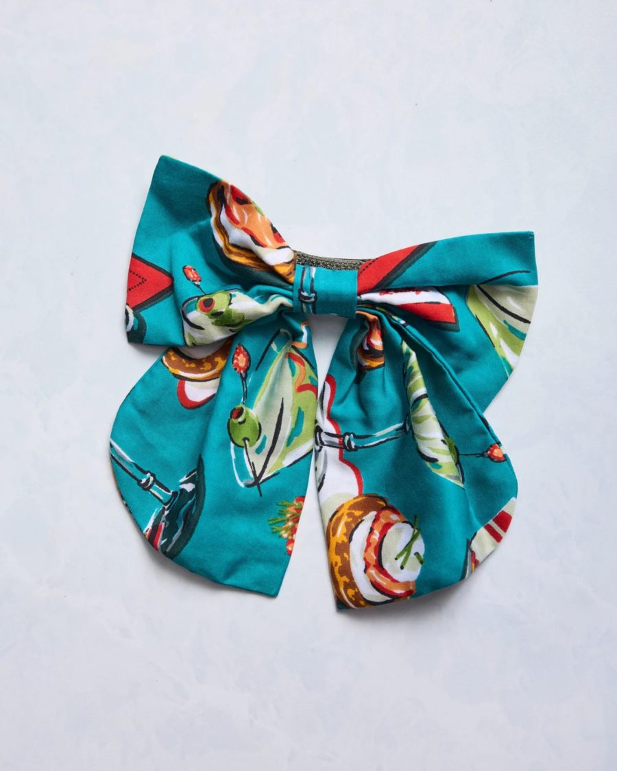 sparkpick features printfresh satin  bow   in sustainable fashion