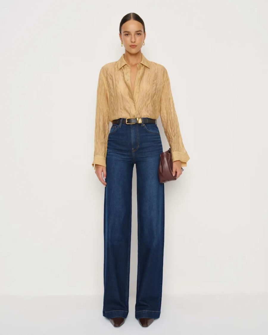 sparkpick features reformation high rise jeans in sustainable fashion