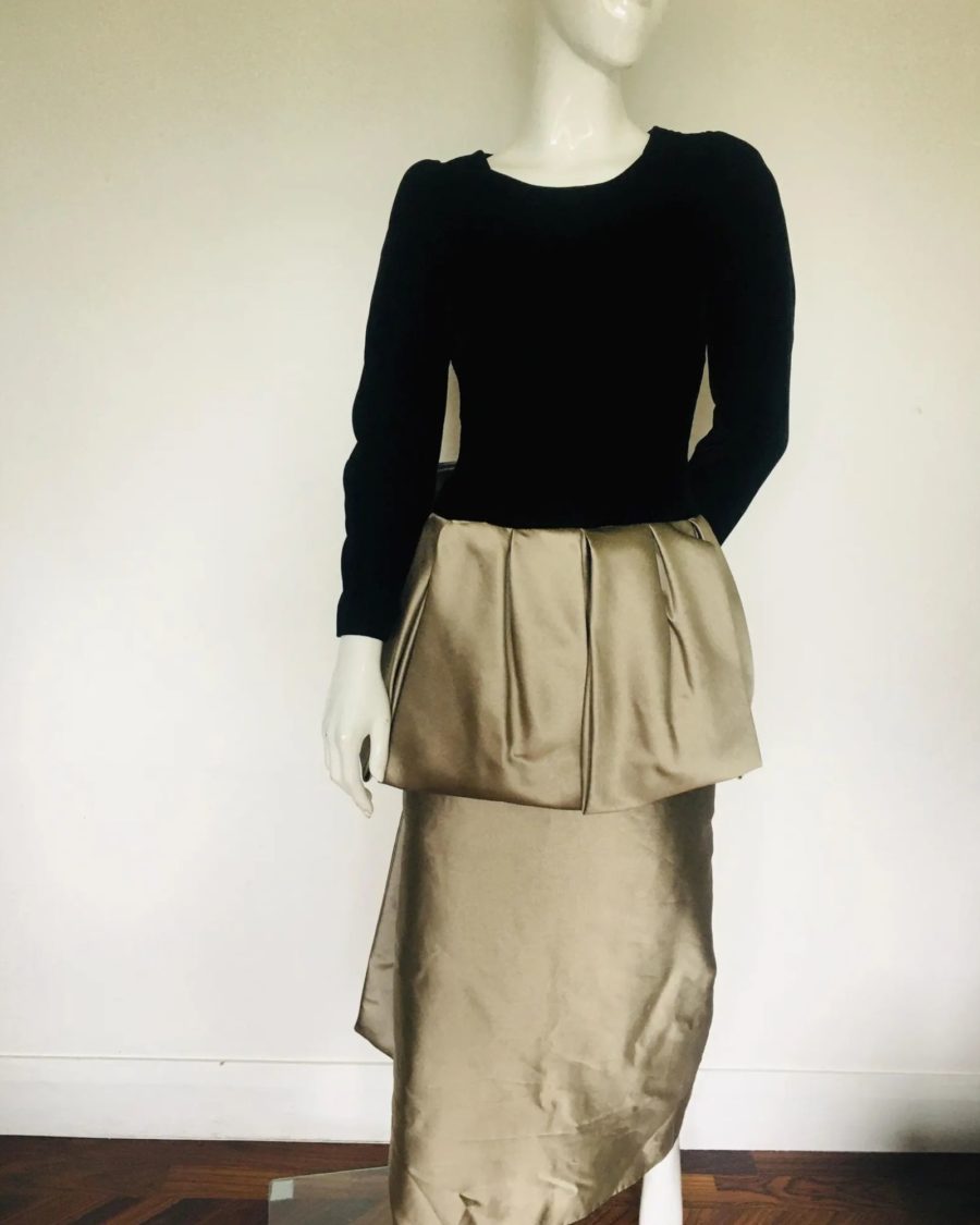 sparkpick features retroroomvintage etsy silk dress in sustainable fashion