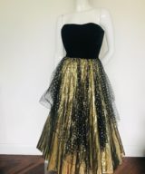 sparkpick features retroroomvintage etsy velvet top dress in sustainable fashion