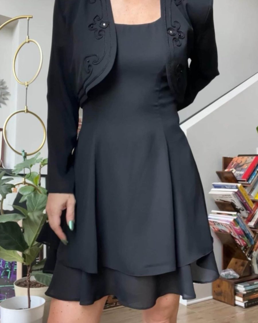 sparkpick features themetalromanticshop etsy black mini dress in sustainable fashion