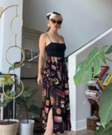 sparkpick features themetalromanticshop etsy pleated printed skirt in sustainable fashion