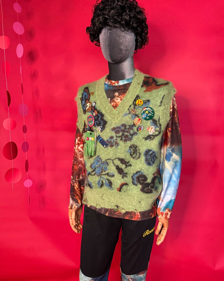 sparkpick features spark and rebel upcycled vest in sustainable fashion